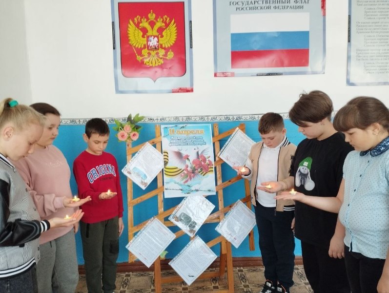 В школах Старобешевского муниципального округа прошли уроки Памяти «Непокоренные. Узникам фашистских концлагерей посвящается».